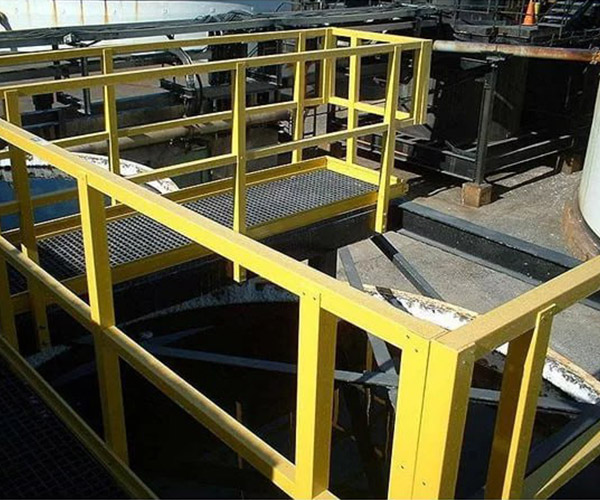 Оглядовий майданчик з платформами і сходами з композиту для підприємства